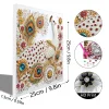 (Pre-Framed)Peacock-Special Shape Diamond Painting Kit(25x25cm)