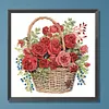 Flower Basket-Partial Special Shaped Diamond Painting 30*30CM