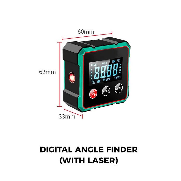 🔥Vendita calda - 49% di sconto🔥Cercatore angolare digitale magnetico con laser elettronico