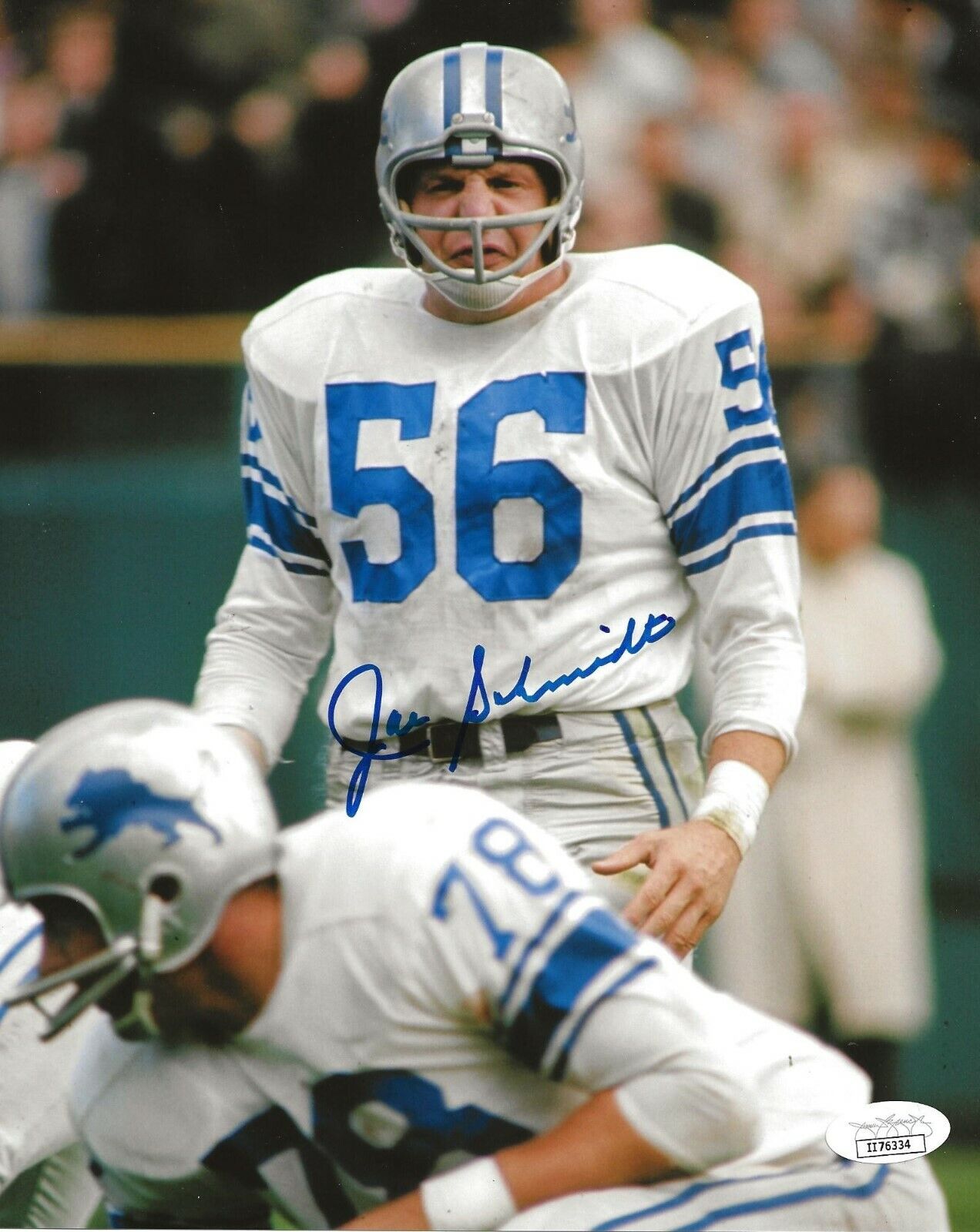 Joe Schmidt signed Detroit Lions 8x10 Photo Poster painting autographed HOF JSA