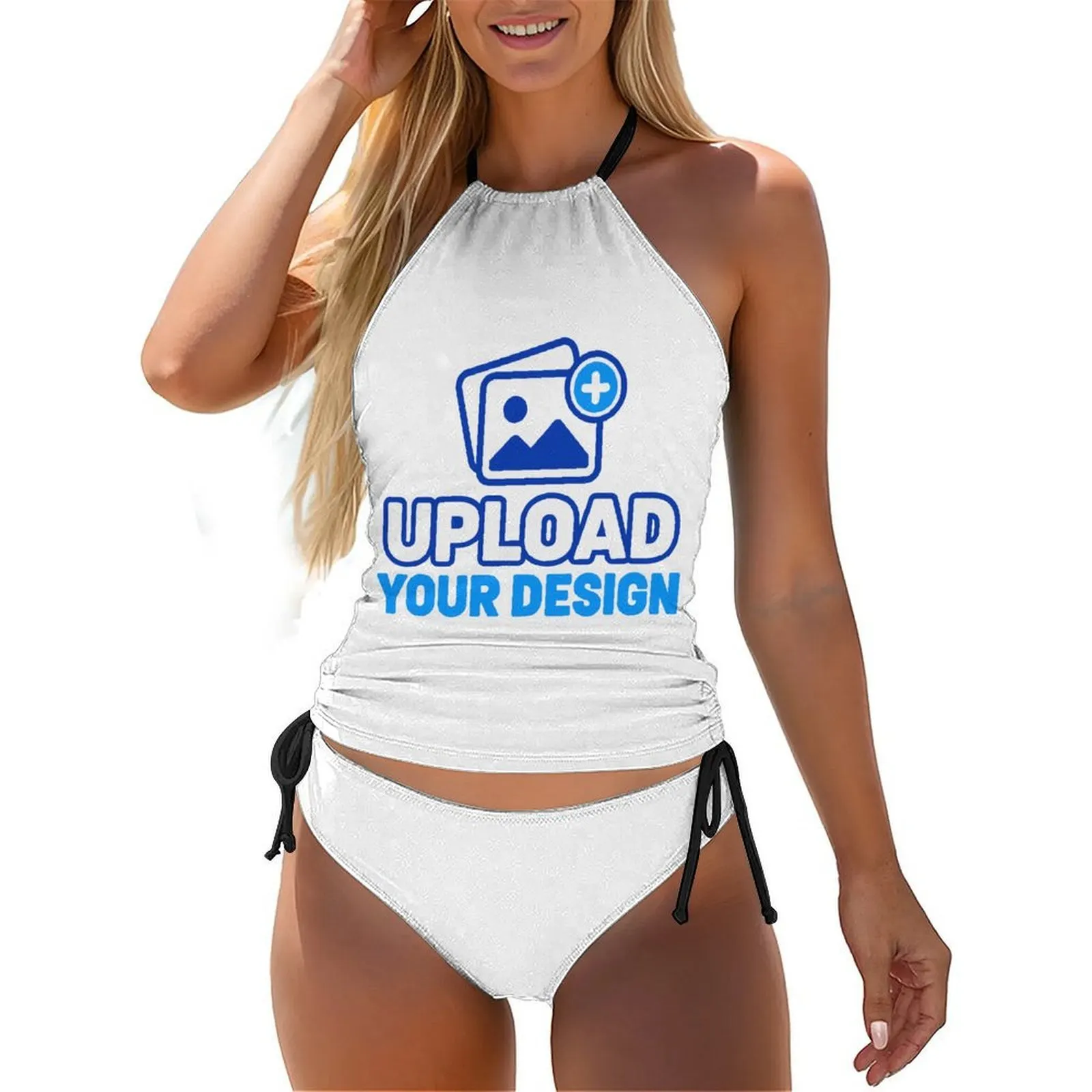 Padded Strappy Triangle Bikini Set &ndash; personalized print product image 9