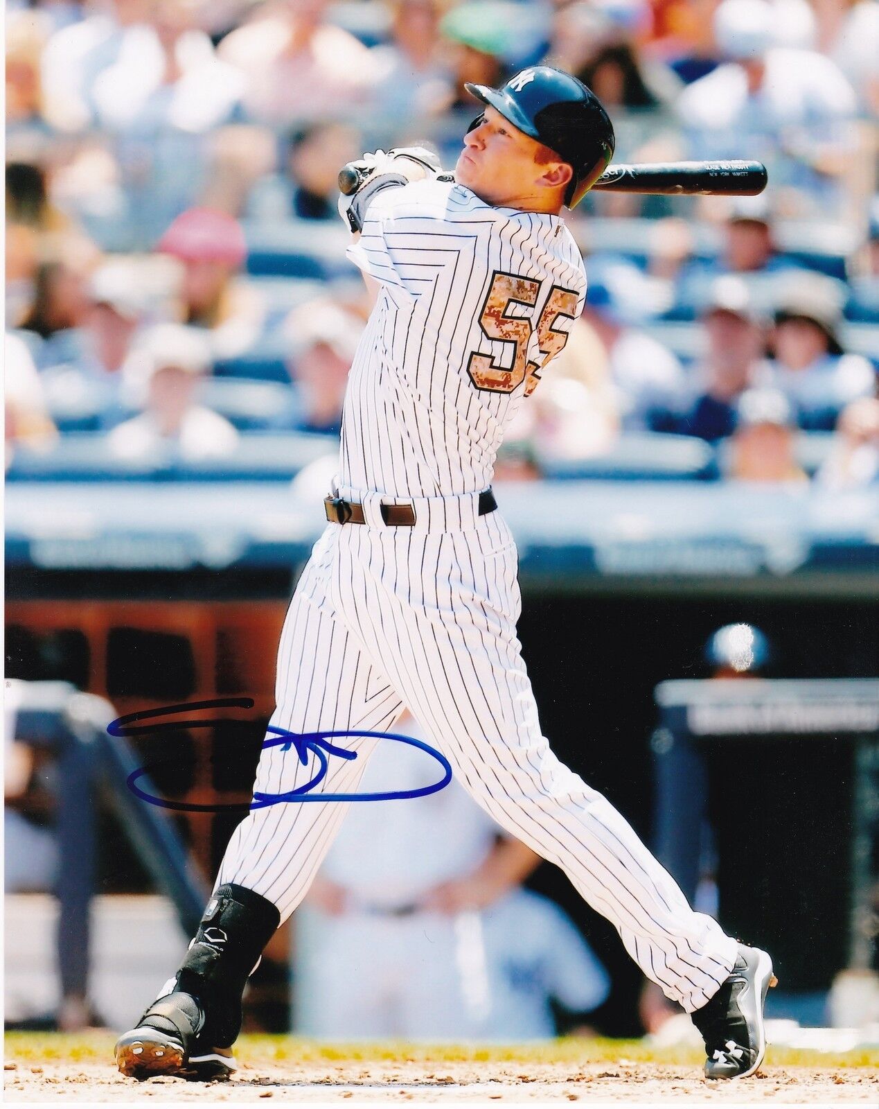 SLADE HEATHCOTT NEW YORK YANKEES ACTION SIGNED 8x10