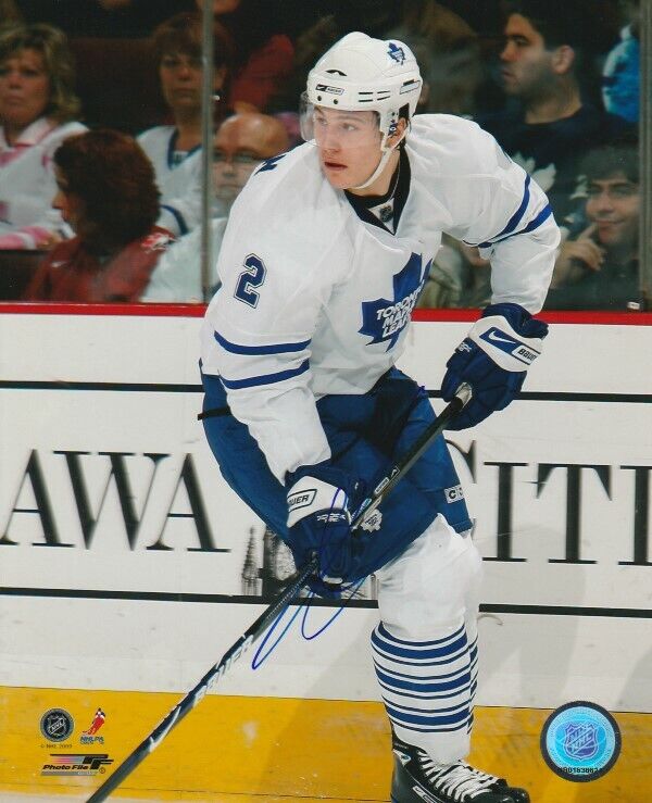 LUKE SCHENN SIGNED TORONTO MAPLE LEAFS 8x10 Photo Poster painting #1 Autograph PROOF!