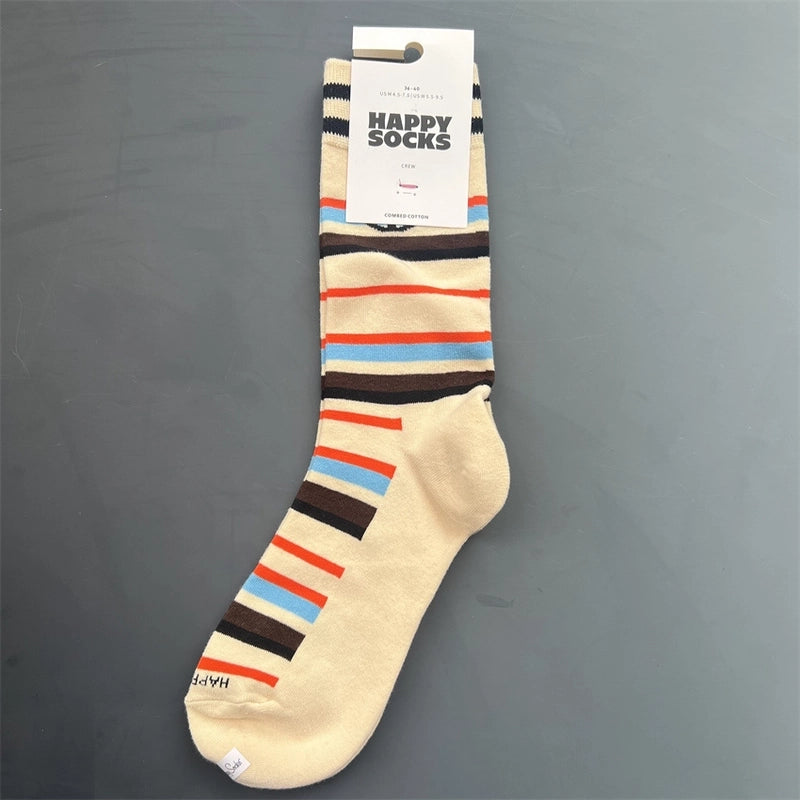 Women’s Vacation Minimalist Polka Dots Cotton Crew Socks A Pair