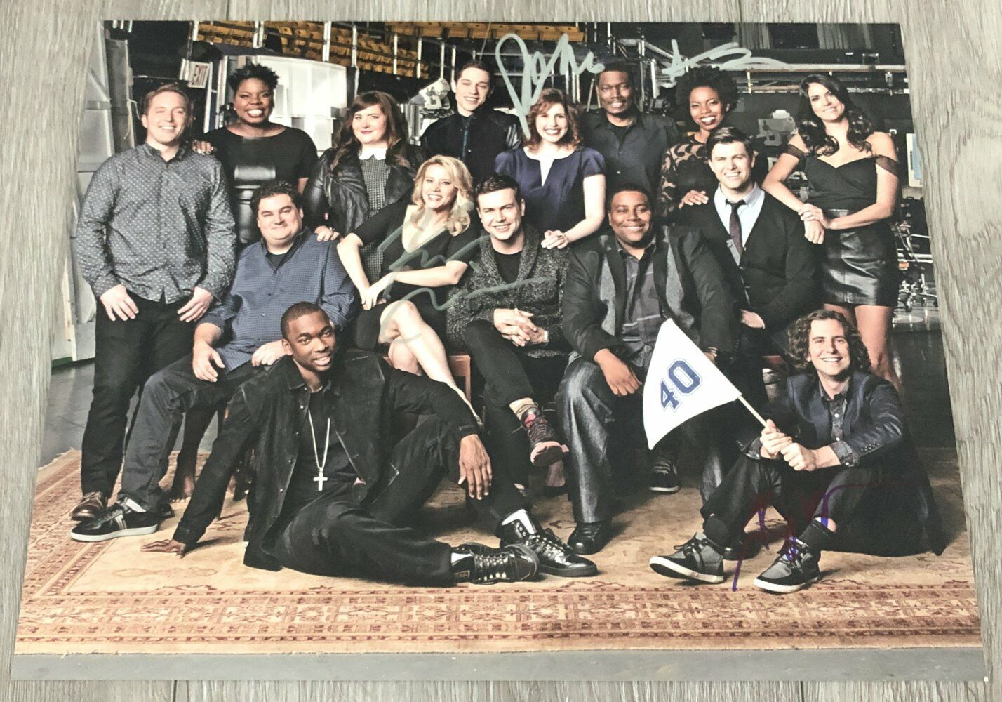 SATURDAY NIGHT LIVE SNL CAST SIGNED 11x14 Photo Poster painting KATE MCKINNON PETE DAVIDSON +3