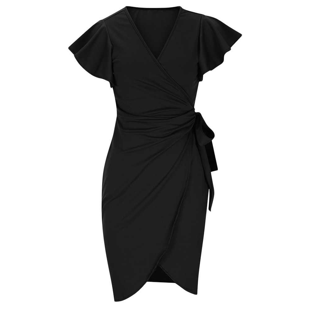 Mature Women V-neck Sheath Summer Dress