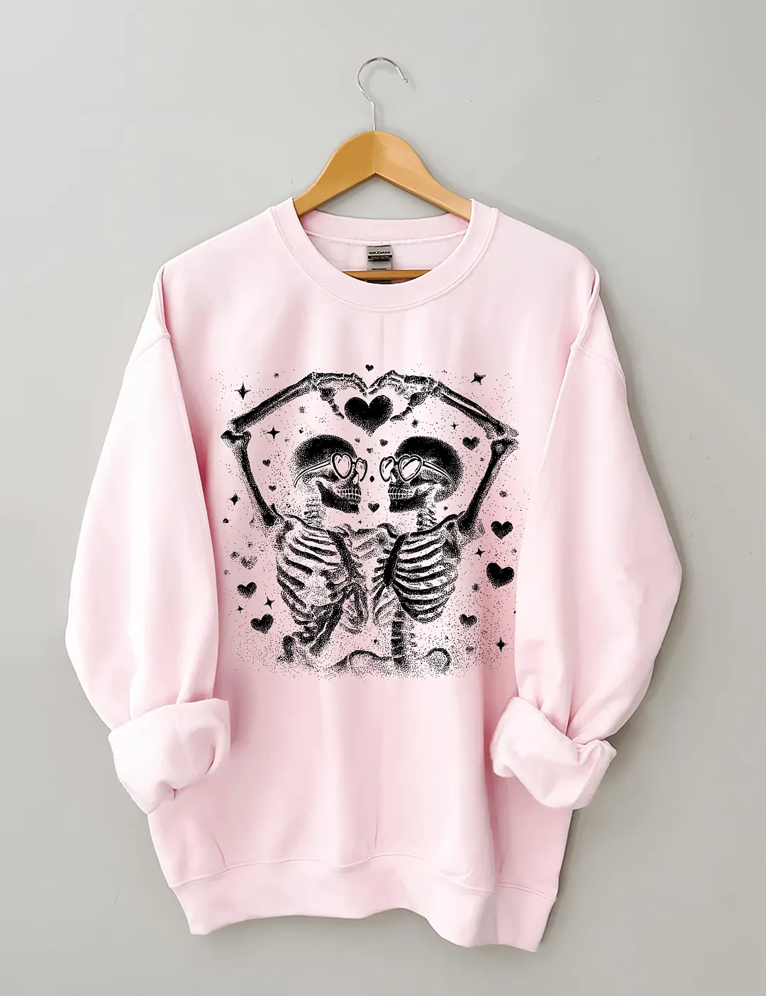 Valentine Skeleton Couple Sweatshirt
