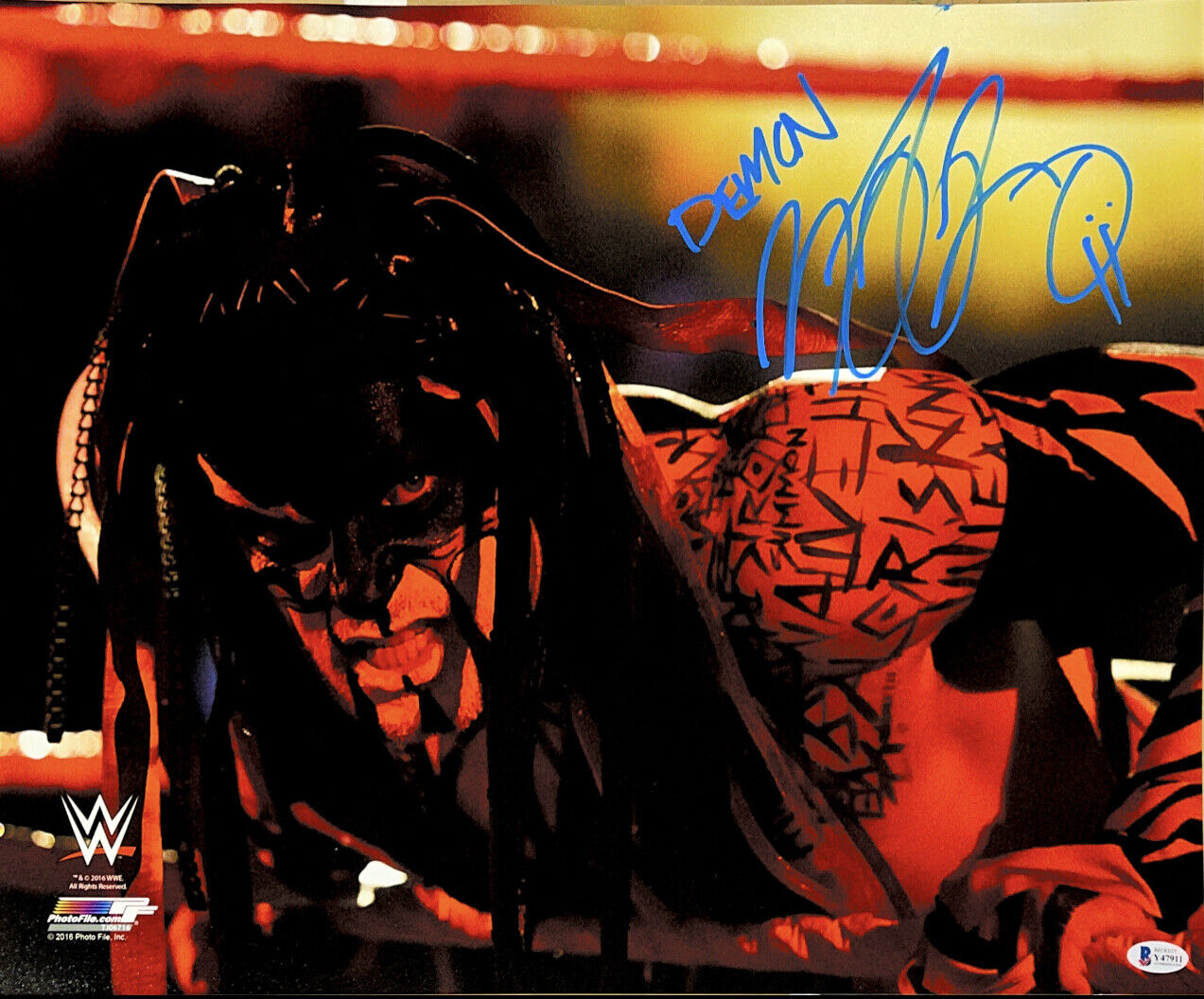 WWE FINN BALOR HAND SIGNED AUTOGRAPHED 16X20 Photo Poster painting WITH BECKETT COA AND PROOF 2