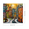 (US Only)Paint By Numbers Kit On Canvas DIY Oil Art Street Home Picture Decor 40x40cm