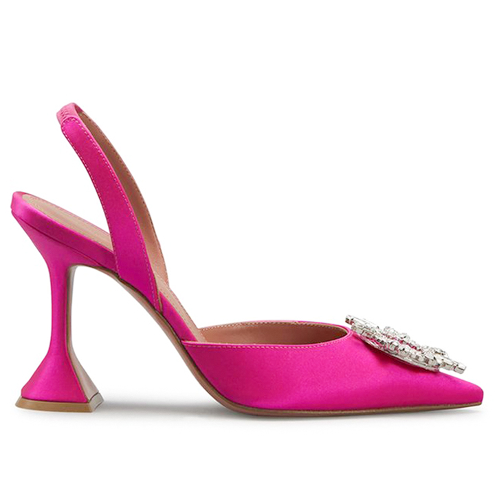 95mm Begum Crystal Party Wedding Slingback Women's Pumps-MERUMOTE