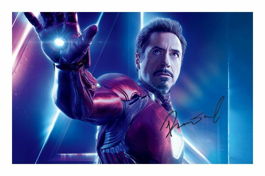 ROBERT DOWNEY JR - IRON MAN AUTOGRAPH SIGNED PP Photo Poster painting POSTER