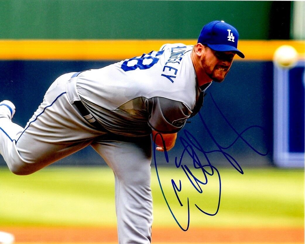 Signed 8x10 CHAD BILLINGSLEY Los Angeles Dodgers Autographed Photo Poster painting - COA