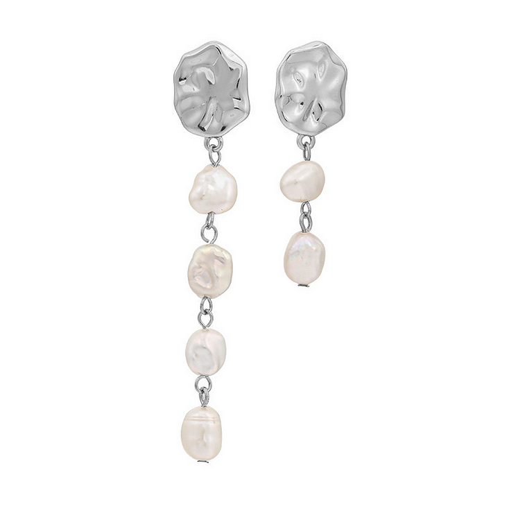 Tinyname® 925 Silver Freshwater Pearl Earrings