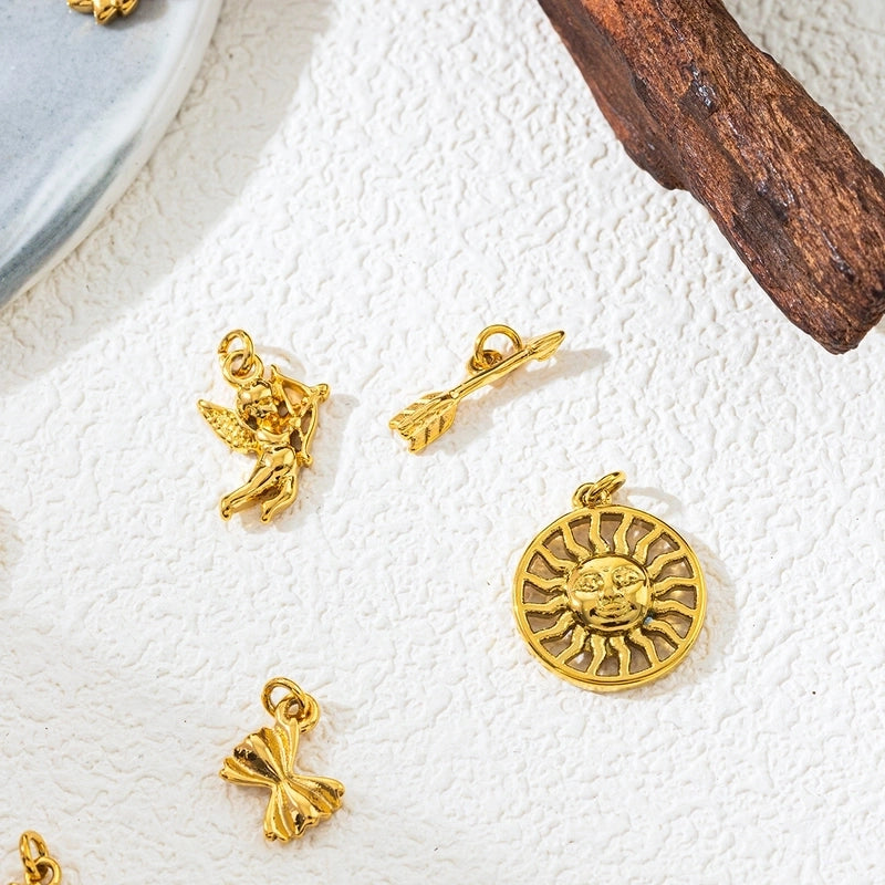 1 Piece 5*15mm 304 Stainless Steel Zircon Geometric Polished Pendant Chain Jewelry Accessories