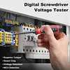 2 in 1 Home Circuit Tester Screwdriver with LCD Screen Non Contact Voltage Tester with Screwdriver for Electricians Home Use