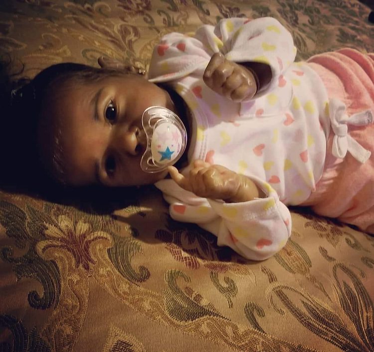 African American 20" Truly Weighted Jamani Black Silicone Toddler Reborn Baby Doll Girl Rebornartdoll® Rebornartdoll®
