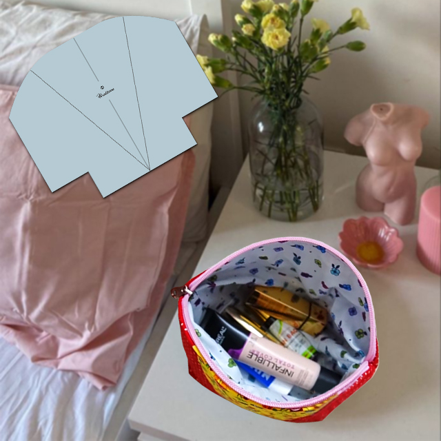 Micro Zipper Bag Sewing Template With Tutorial