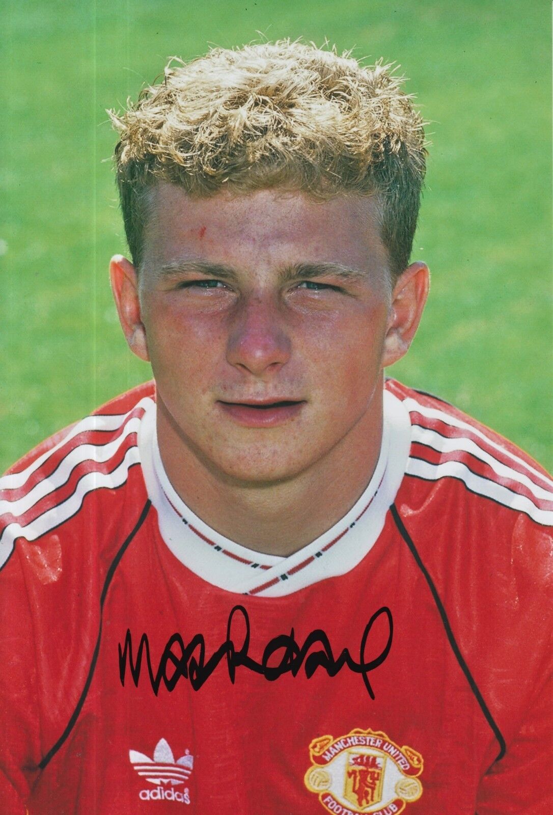 Mark Robins Hand Signed Manchester United 12x8 Photo Poster painting 1.