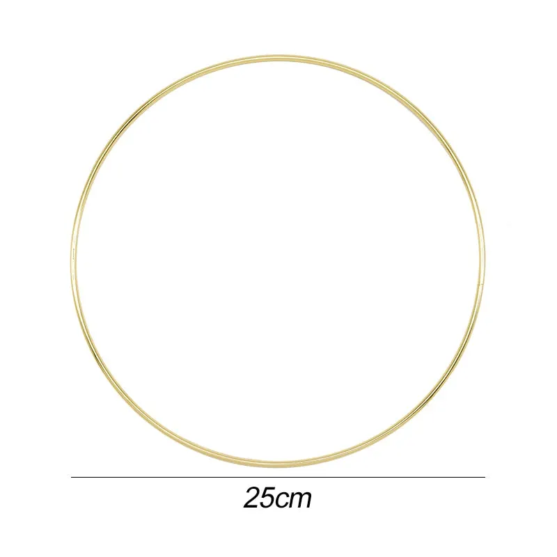 Ramadan Mubarak Decoration Metal Ring Hoop Hanging Artificial Flower Wreath DIY Muslim Islam Holiday Party Eid Mubarak Banner