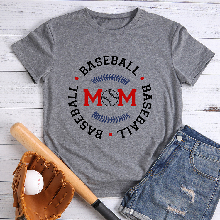 AL™ Baseball Mom T-shirt Tee -xn0429-4-Annaletters