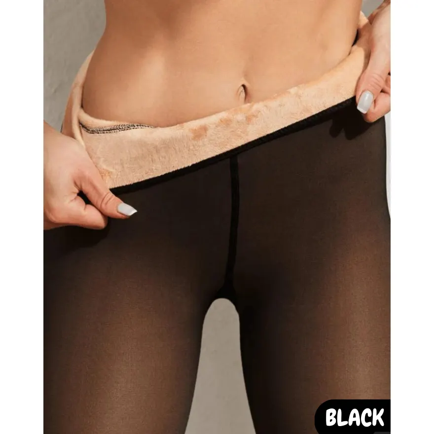 MissyMilano Warm Fleeced Lined Tights