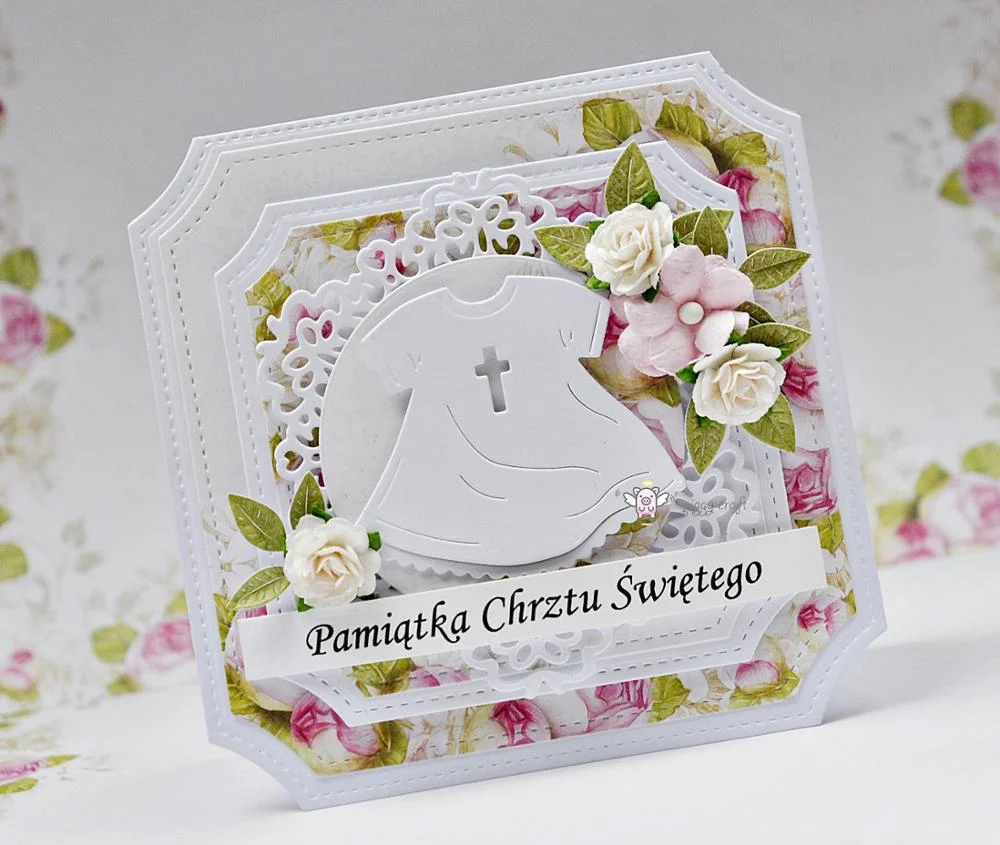 Piggy Craft metal cutting dies cut die mold IHS letter lace frame Scrapbook paper craft knife mould blade punch stencils dies