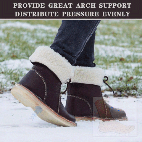 Vintage Buttery-Soft Waterproof Wool Lining Boots(Free Shipping)