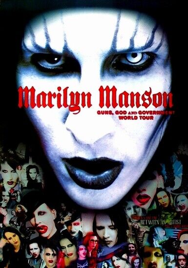 MARILYN MANSON POSTER - GUNS GOD GOVERMENT - Photo Poster painting QUALITY INSERT -  POST!