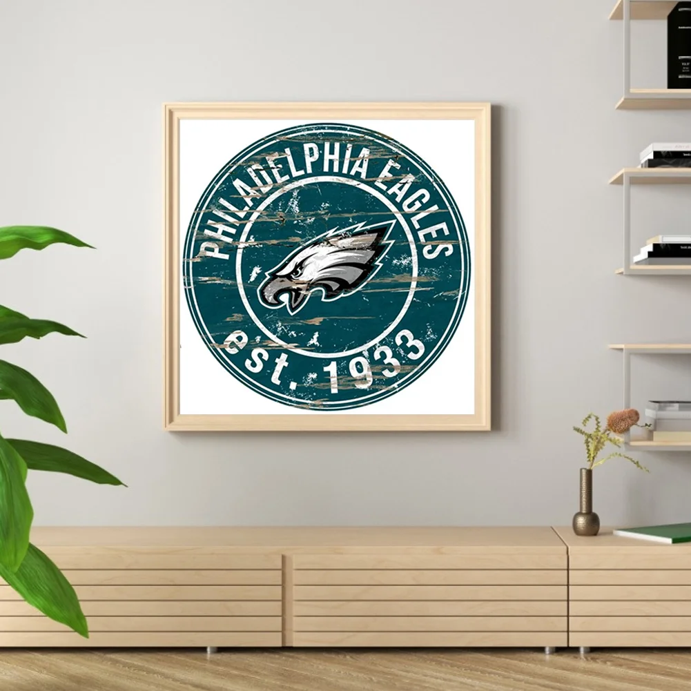 Diamond Painting - Full Round Drill - Philadelphia Eagles(Canvas|30*30cm)