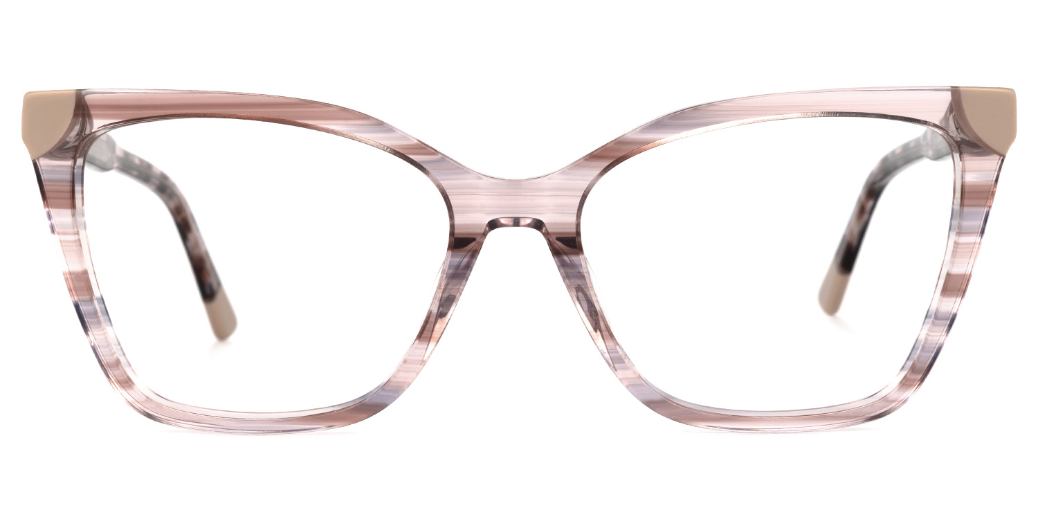 Hervie Rosa-Tortoise Cateye Brille Rosa-Tortoise