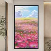 Diamond Painting -DIY Round Drill Mountains Wildflowers（40x70cm）