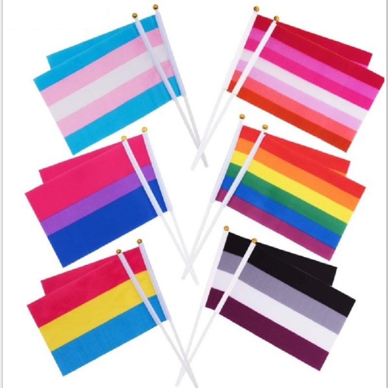 

Whaline 60 Pack Gay Pride Stick Rainbow Small Mini Transgender, (10 of the 6 patterns in the sample diagram), 501 Original