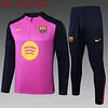 2025/2026 Barcelona Half-Pull Training Suit Color Purple Football Shirt 1:1 Thai Quality