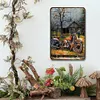 Moto - Panneaux en &eacute;tain m&eacute;tallique(20*30cm/30*40cm) - Garage