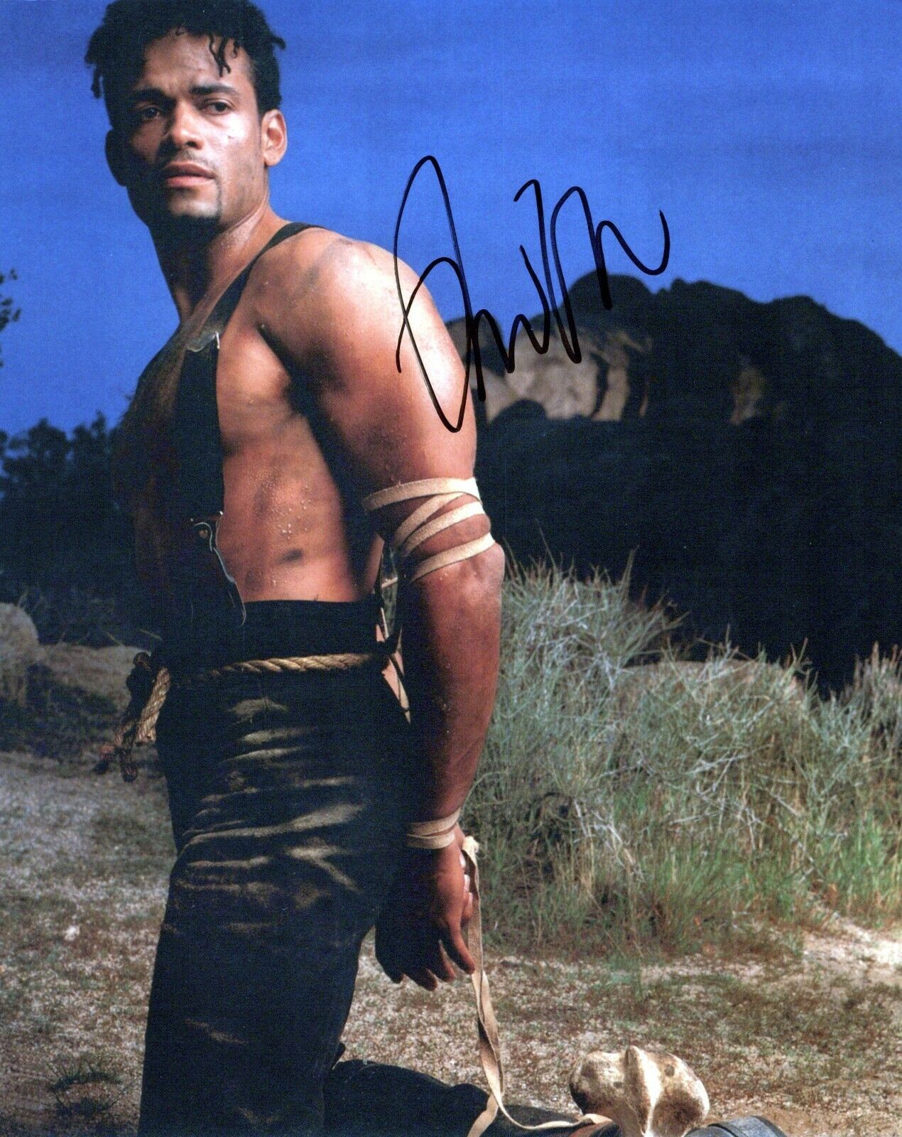 Mario Van Peebles head shot autographed Photo Poster painting signed 8x10 #1