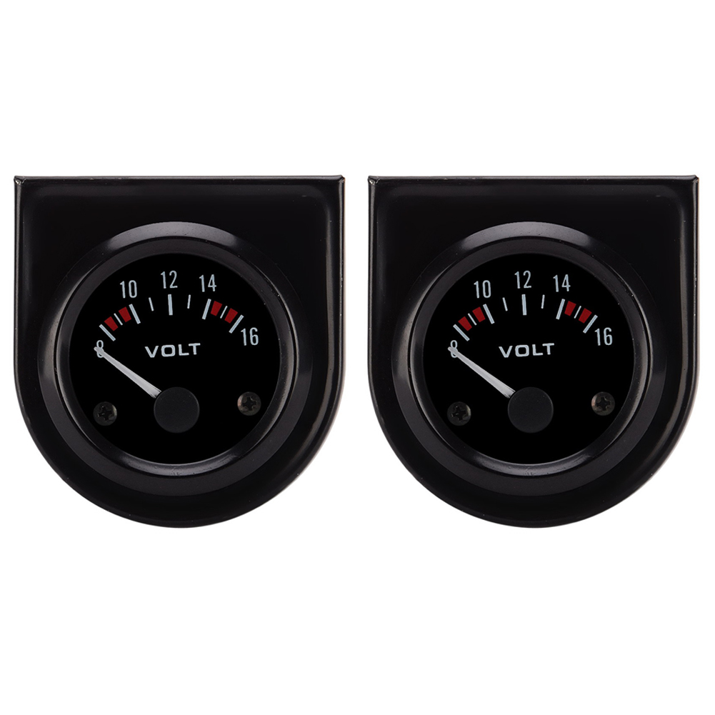 

2pcs Universal Car 8-16V Voltmeter Volt Gauge Meter 52mm Auto Car Volts, 501 Original