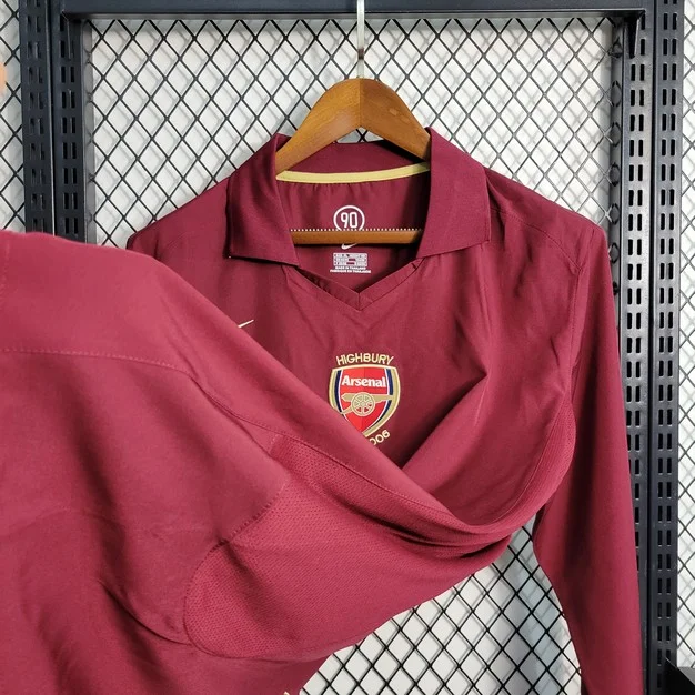 2005/2006 Retro Long Sleeve Arsenal Home Football Shirt 1:1 Thai Quality