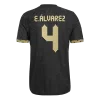 E.&Aacute;LVAREZ #4 Mexico Third Away Authentic Soccer Jersey 2025 -Gold Cup