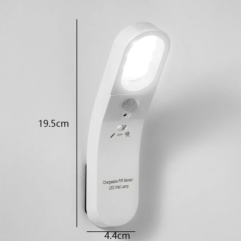 Nordic PC LED Wall Lamps Indoor Decor Wireless Sconces Bedroom Light Fixture Bedside Aisle Corridor Stair Induction Wall Lights
