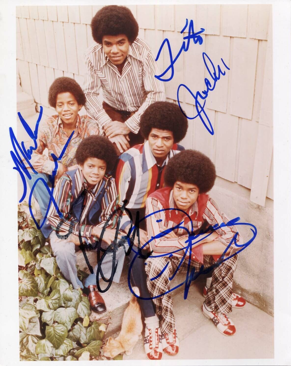 MUSIC GROUP JACKSON 5 autographs, signed Photo Poster painting