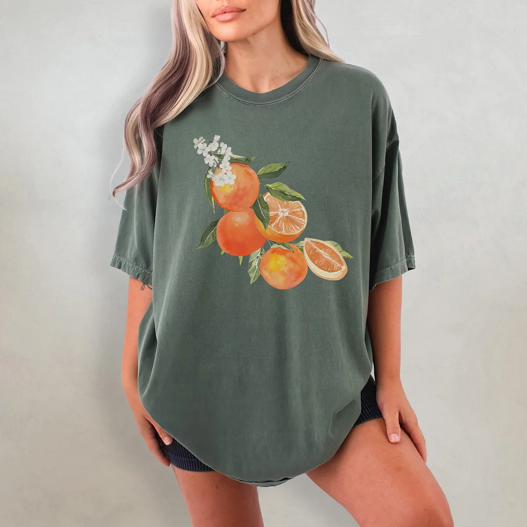 Vintage Orange Graphic T-shirt