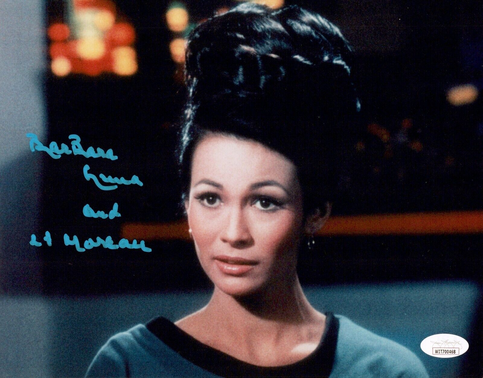 BARBARA LUNA Signed 8x10 STAR TREK ORIGINAL SERIES Photo Poster painting Authentic Auto JSA COA