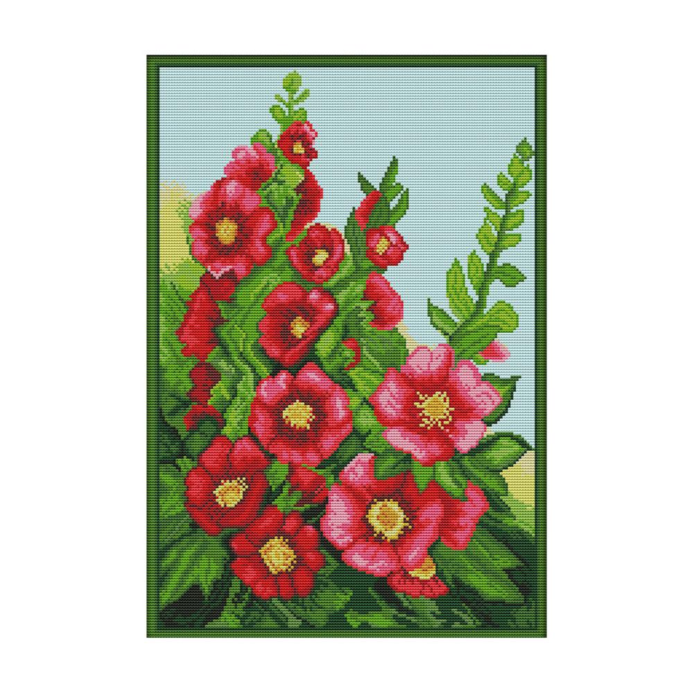 

Malvi Flower - 14CT Stamped Cross Stitch - 34*48cm, 501 Original