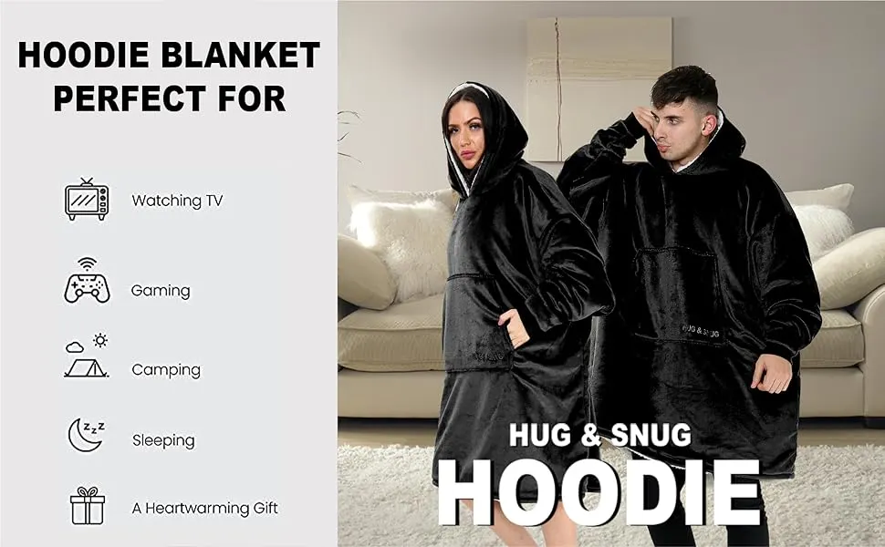 Hoodie Blanket Throw