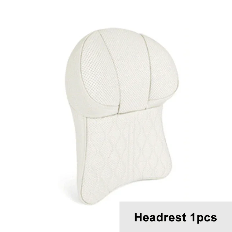 🔥Hot sale exclusive logo🔥Car leather headrest neck pillow car cushion