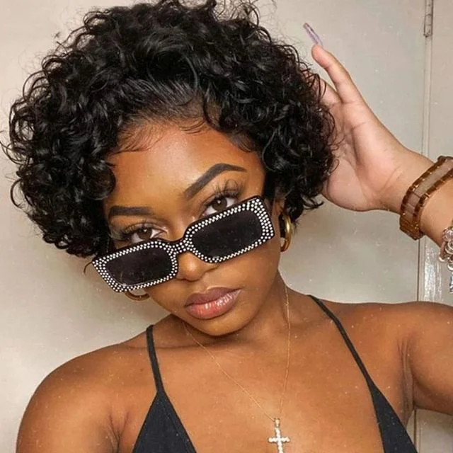 Jewtribute Hair®|Deep Curly Short BOB Wig Deep Wave Short Lace Wig