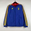 2023-2024 Juventus Reversible Windbreaker(Blue-red)Soccer Jersey 1:1 Thai Quality perfectftball