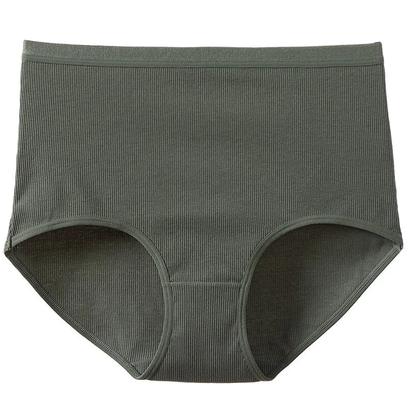 High Waist Panties For Women Cotton Sexy Seamless Briefs Underwear Solid Body Shaper Breathable Comfort Female Intimates Fashion