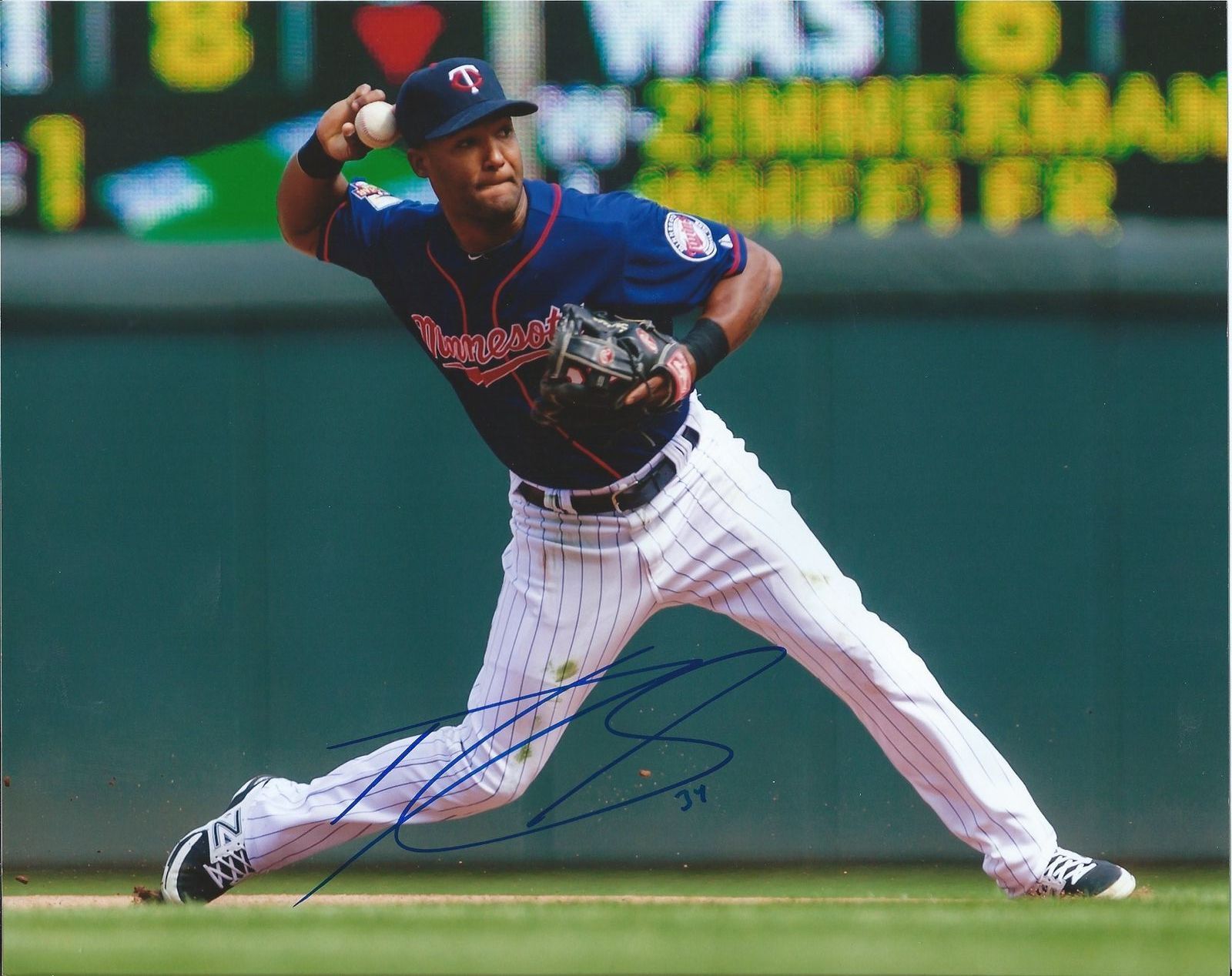 DANNY SANTANA signed autographed MINNESOTA TWINS 8x10 Photo Poster painting W/COA