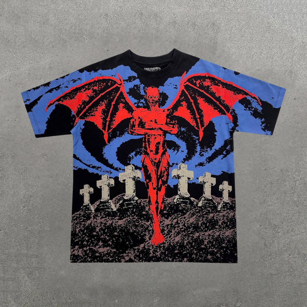 Darkness Skull&Devil Casual T-Shirt
